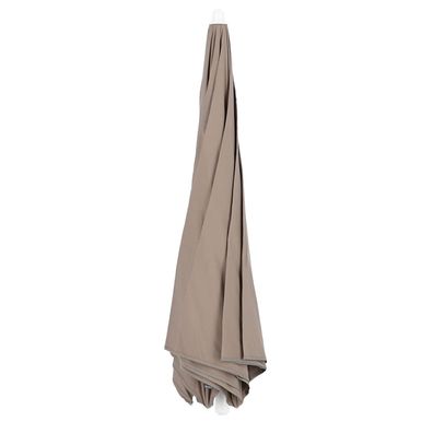 Sonnenschirm Ravenna, Polyacryl-Bezug, modern, taupe, knickbar, für Outdoor