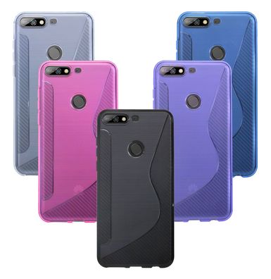 Handyhülle Huawei Y7 Prime 2018 Silikon Hülle Schutzhülle TPU Case Cover