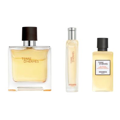 Hermes - Terre d' ermes eDP 75 ml + eDP 15 ml + Duschgel 40 ml