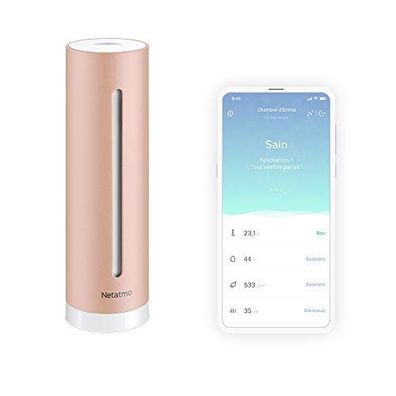 Netatmo Luftqualitätsmesser mit Temperatur-, Feuchtigkeits- &amp; CO2-Sensor