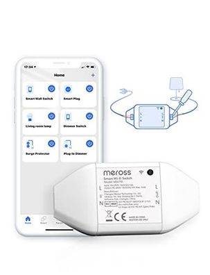 Meross 10A Universal Smart Switch kompatibel mit Alexa, Google Home und SmartThings