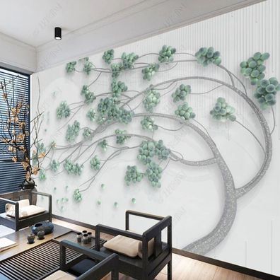 Wandtapete Lebensbaum Geldbaum Kugelbaum Wohnzimmer Wandbild Vlies 10616
