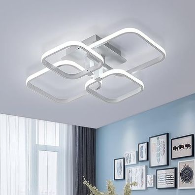 Comely 60W LED Deckenleuchte, 4500LM LED Deckenleuchte Moderne Quadratische LED Lampe