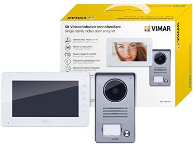 Vimar K40910 Video-Gegensprechanlage für Aufputzmontage mit kapazitiver 7“ LCD-Tastat