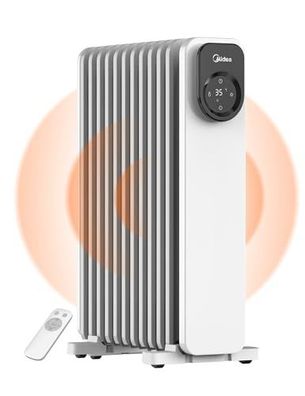 Midea NY2311-24UR Ölradiator, Mobiler Elektroheizer, 11 Rippen
