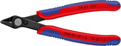 KNIPEX Electronic Super Knips 78 61 125 Präzisions Seitenschneider, brüniert