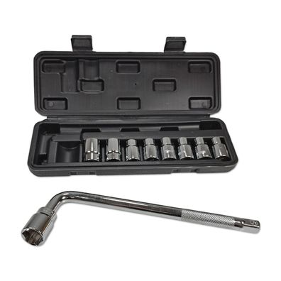 Steckschlüsselsatz 1/2 Zoll | L-Form | kompakter Nusskasten 8-21mm