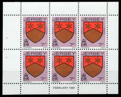 JERSEY Heftchenblatt Nr HB 0-27 FEB81 postfrisch X6BE772
