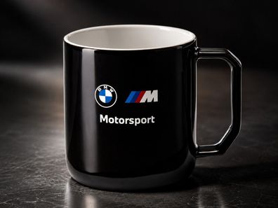 BMW M Logo Tasse - schwarz glänzend, 350 ml Limited Edition
