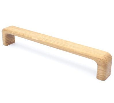 Möbelgriff BA 128 - 320mm Küchengriff Eiche natur massiv Holzgriff Wohnmöbel
