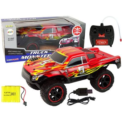 Ferngesteuertes Geländewagen R/C 1:12 20 km/h Rot