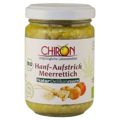 6x CHIRON Hanfaufstrich Meerrettich-Apfel 135g