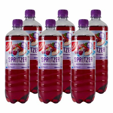 Gut & Günstig Spritzer Apfel-Kirsch (6 x 0,75L) EINWEG