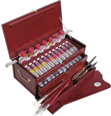 LUKAS 1862 Ölfarben Set 27 x 37 ml, inkl. Holztruhe & Zubehör