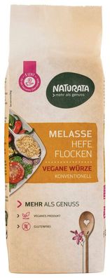6x Naturata Melasse Hefeflocken, Nachfüllbeutel, konventionell 200g