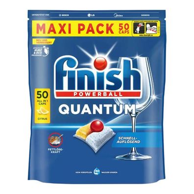 FINISH Powerball Quantum All in1 Citrus 50er Caps Maxi Pack