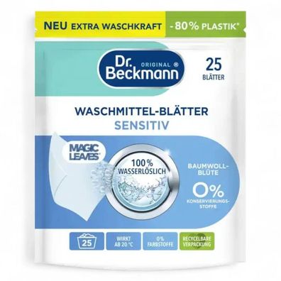 DR. Beckmann Magic Leaves Waschmittel Blätter Sensitv 25WL