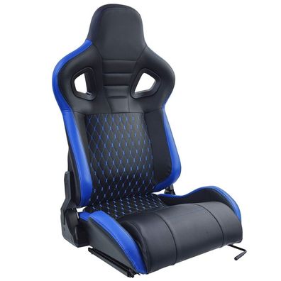 Sportsitz Route Schwarz Blau Sim Rig Racing Renn Simulator Gaming Sitz