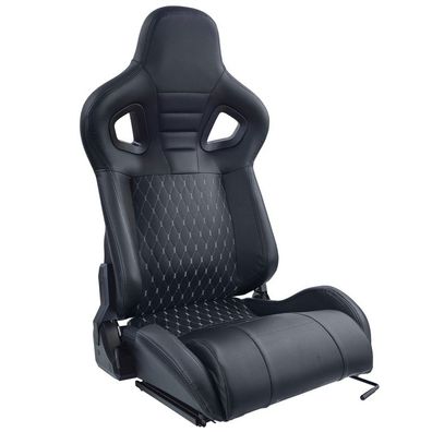 Sportsitz Route Schwarz Sim Rig Racing Renn Simulator Gaming Sitz mit Slider