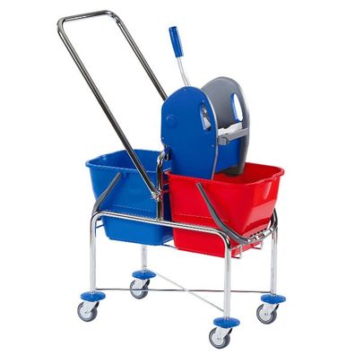 Floorstar DOFA20TD Doppelfahrwagen Erhöht mit Deichsel 17l SOLID