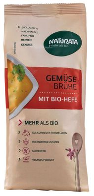 3x Naturata Gemüsebrühe mit Bio-Hefe, Nachfüllbeutel 500g