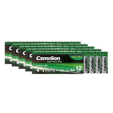 60x Camelion AA Super Heavy Duty Batterien R6 Mignon 1,5V Vorteilspack