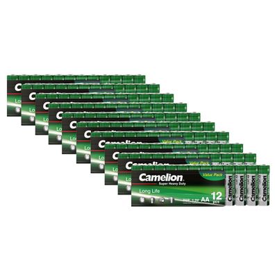 120x Camelion AA Super Heavy Duty Batterien R6 Mignon 1,5V Vorteilspack