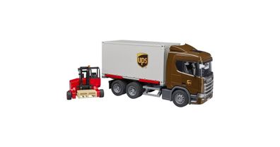 Scania Super 560R Logistik LKW mit Mitnahmestapler - BRUDER 03