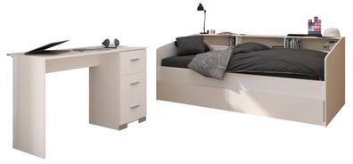 Kinderzimmer Set Parisot Sleep 3-tlg. Holzdekor Weiß/Eiche