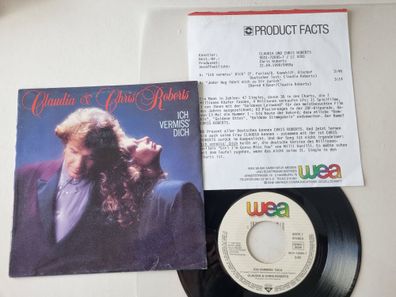 Claudia & Chris Roberts - Ich Vermiss' Dich 7'' Vinyl Germany PROMO FACTS