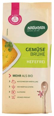 6x Naturata Gemüsebrühe hefefrei, Nachfüllbeutel 500g