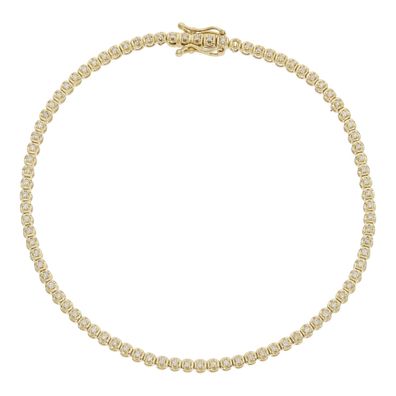 Tennis Armband Gold 585 Brillanten Second Hand 25326416 getragen wie neu