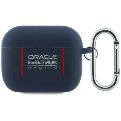 Hülle Case AirPods Pro 3 Oracle Red Bull Silikon blau Logo Karabniner