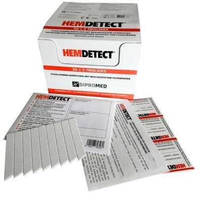 Hemdetect-stuhltest 50 x 3 Trislides - ohne Entwickler