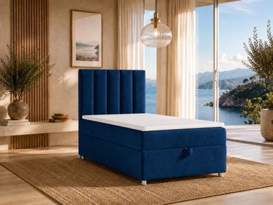 Best For Home Trinity K-10 Boxspringbett mit Bettkasten & Topper | Bonell-Federkern