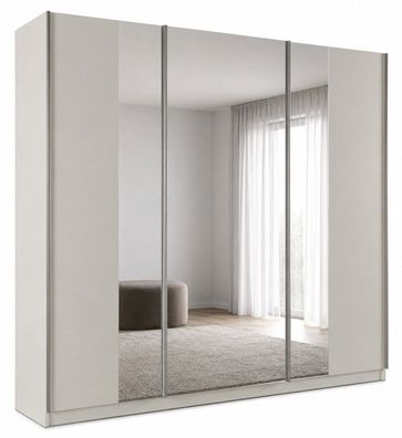 Schiebetürenschrank PRAGA 250 cm Kleiderschrank mit Spiegel, Regal