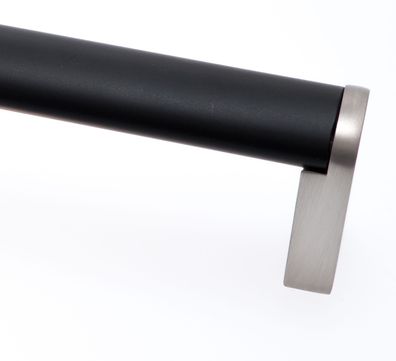 Möbelgriffe BA 160 - 320mm Küchengriff Schwarz & Edelstahloptik Türgriff Modern