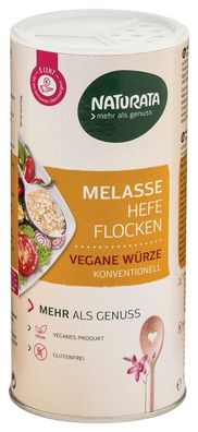 6x Naturata Melasse Hefeflocken, Dose, konventionell 150g