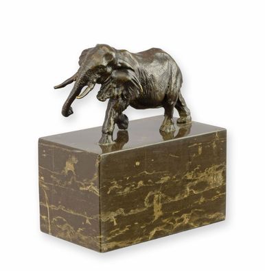 Bronzeskulptur Elefant Replikat Retro Design Dekoration