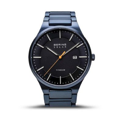Bering - Armbanduhr - Herren - Chronograph - Titanium blau gebürstet - 15239-797