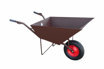 Große Bau-Schubkarre 110L, 2,0 mm Stahl