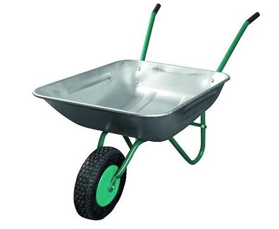 Verstärkte Gartenkarre 80L mit Metallrad