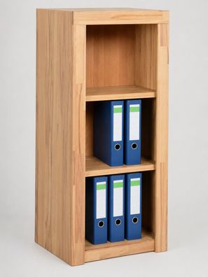 modernes Standregal Aktenregal Büroregal Kernbuche teilmassiv #2669