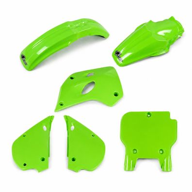Verkleidungssatz Plastiksatz plastic kit passt an Kawasaki Kx 80 91-97 grün