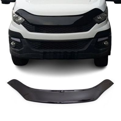 Motorhaube Deflektor Steinschlagschutz für Iveco Daily 2014-2023 Auto Schwarz 1x
