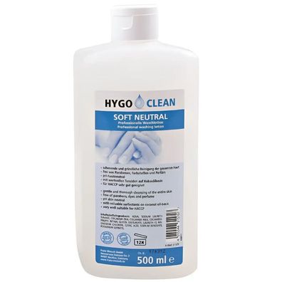 HygoClean Soft Neutral Professionelle Waschlotion 500ml