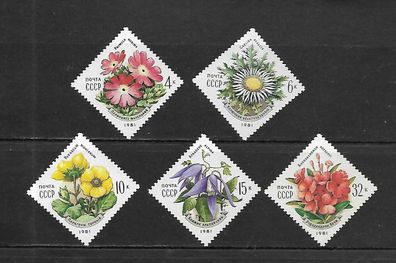 Sowjetunion postfrisch Michel-Nummer 5074-5078