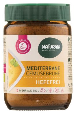 3x Naturata Mediterrane Gemüsebrühe hefefrei 200g