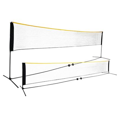 React Badminton Netz höhenverstellbar 500x80 cm
