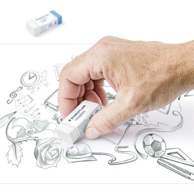 STAEDTLER® 526-S BK2D Radierer rasoplast Blister